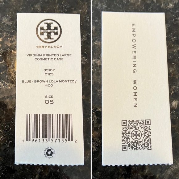 New Tory Burch Virginia Printed Large Cosmetic Case, Lola Montez, Makeup Bag - Picture 12 of 13